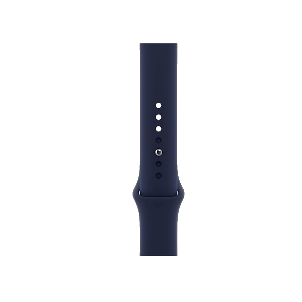 Refurbished Apple Watch Serie 6 | 44mm | Stainless Steel Gold | Deep Navy Sportarmband | GPS | WiFi + 4G