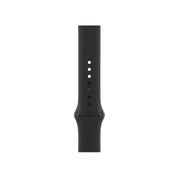 Refurbished Apple Watch Serie 7 | 41mm | Stainless Steel Graphit | Schwarzes Sportarmband | GPS | WiFi + 4G