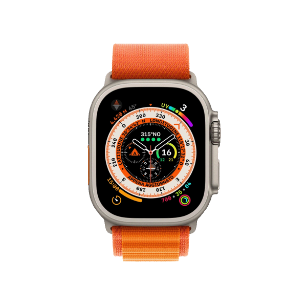 Refurbished Apple Watch Ultra | 49mm | Titan | Orange Alpine Band | GPS | WiFi + 4G