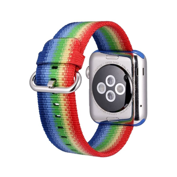 Apple Watch 38/40 mm gewebte Nylon Horlogeband Multi