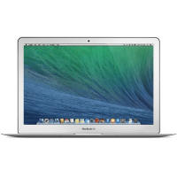 MacBook Air 13 Zoll | Core i5 1,4 GHz | 128-GB-SSD | 4 GB RAM | Silber (Anfang 2014) | Qwerty