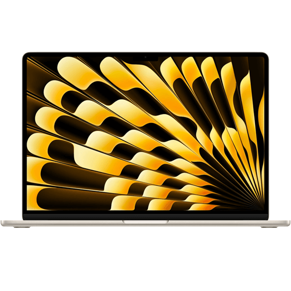 Macbook Air 15 Zoll | Apple M3 8-core | 256 GB SSD | 8 GB RAM | Polarstern (2024) | 10-core GPU | Qwerty