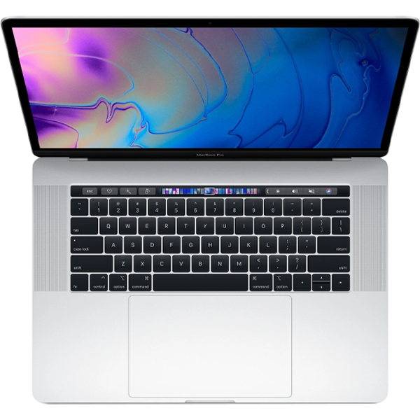 MacBook Pro 15 Zoll | Touch Bar | Core i7 2,2 GHz | 256 GB SSD | 16GB RAM | Silber (2018) | Qwerty/Azerty/Qwertz