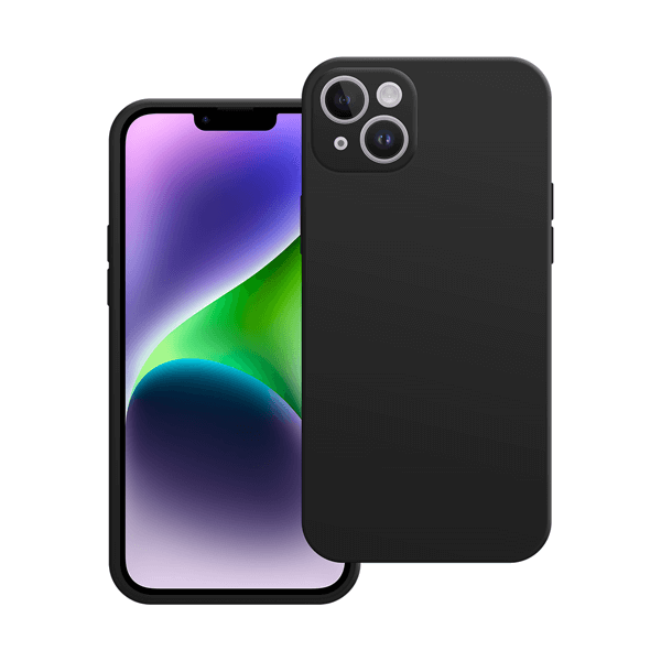 Silikon Backcover für das iPhone 15 Plus | Schwarz